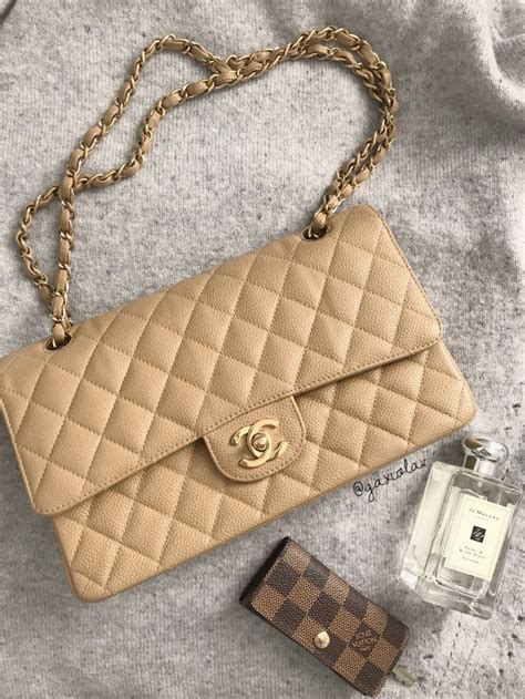 chanel beige flap|Chanel 25cm flap bag.